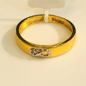 The Infinity Gold Band Ring