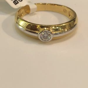 The Bezel Gold Band For Her