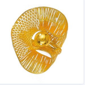 Lattice Yellow Gold Ring