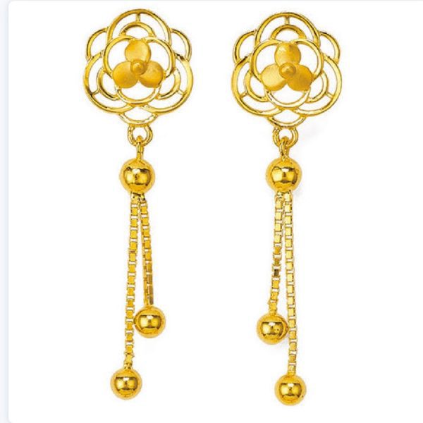 Floral Hanging Gold Tops