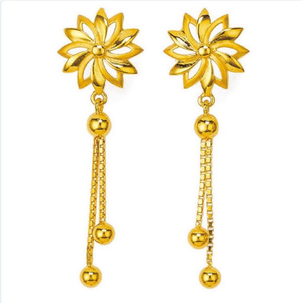 Sun Flower Hanging Gold Tops