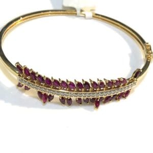 Dancing Ruby Diamond Bracelet