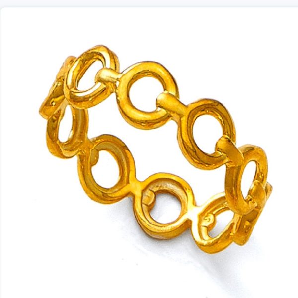 Cyclo Yellow Gold Ring