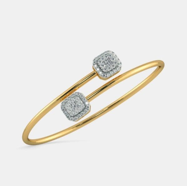 Mukunda Twister Gold Bangle