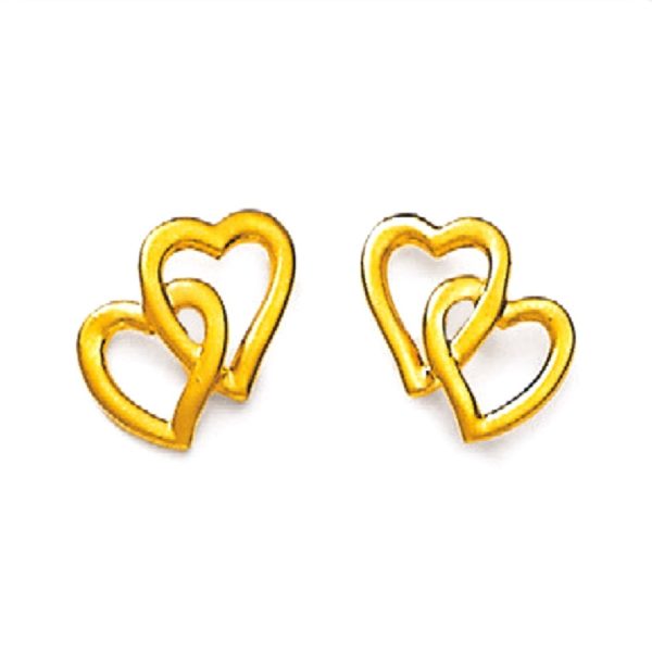3D Heart Gold Tops