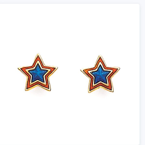 3D Star Gold Tops