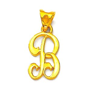 Initial R Gold Pendant