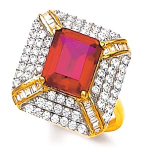Brewed Red Ring For Women