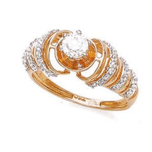 Coral Conch Gold Ring
