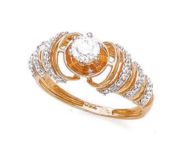 Coral Conch Gold Ring