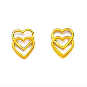 Curve Cut Gold Earrings Curve Cut Gold Earrings
