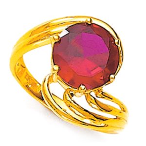 Detour Ruby Gold Ring
