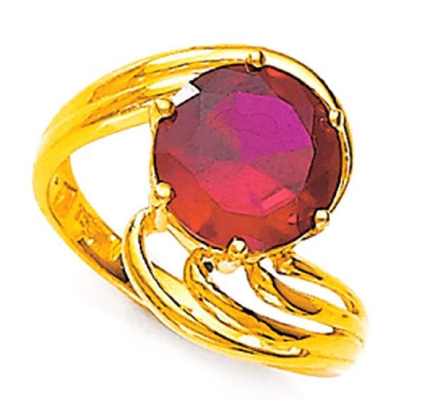 Detour Ruby Gold Ring