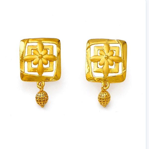 Floral Cubic Gold Tops