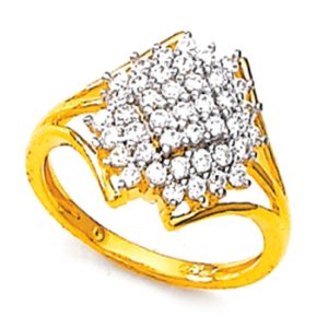 Glitering Glory Gold Ring