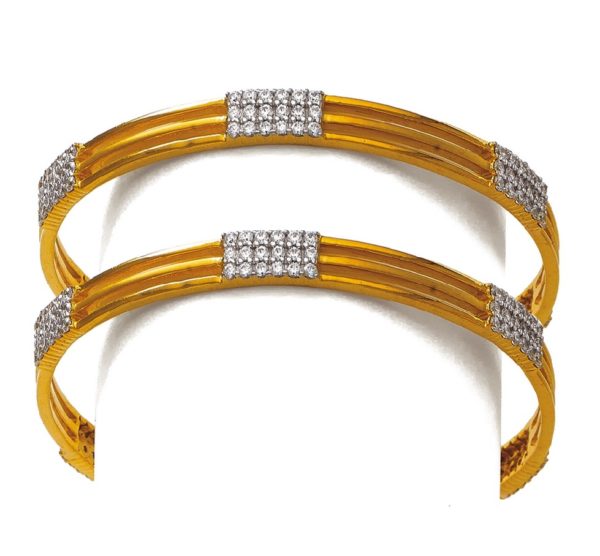 Glittering Gold Bangles