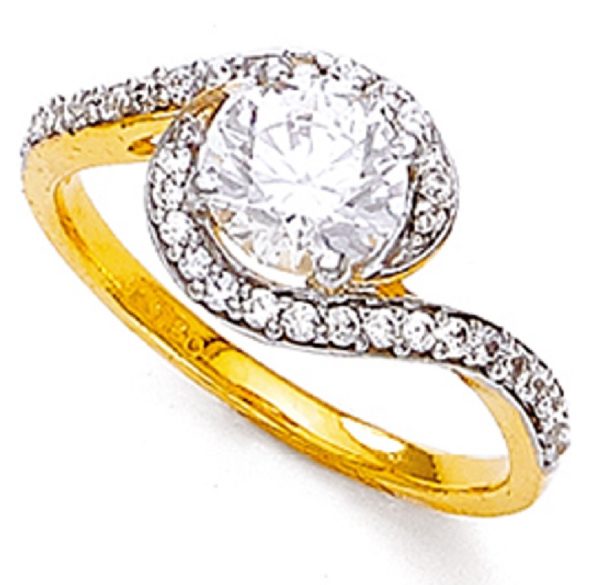 Glitz Pop Gold Ring