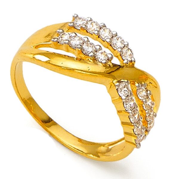 Glitz Stone Yellow Gold Ring
