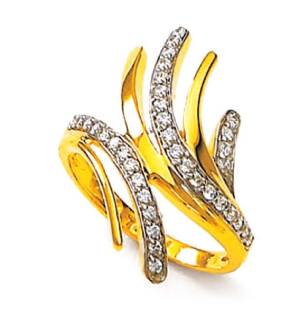 Groovy Gold Energy Ring