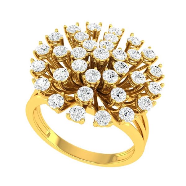 Blooming Floral Blush Gold Ring