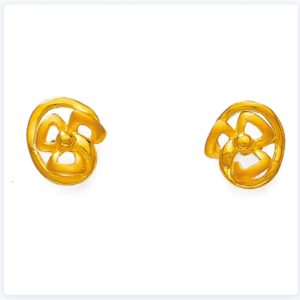 Yellow Gold Leaf O Shape Tops