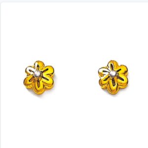Yellow Gold Leaf O Shape Tops