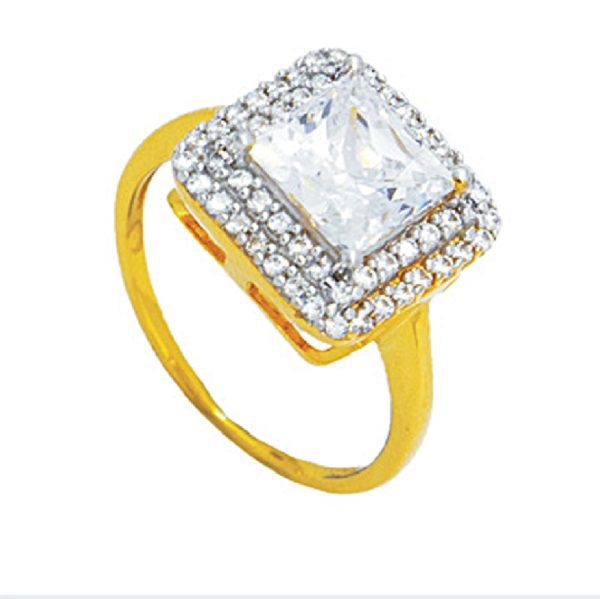 Square Cut Stone Ring