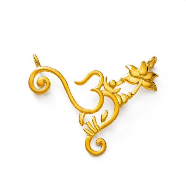 Religious Gold Om Pendant