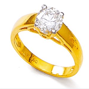 Rock Bort Women's Gold Ring