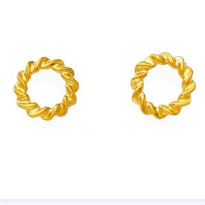 Rope Orings Gold Tops