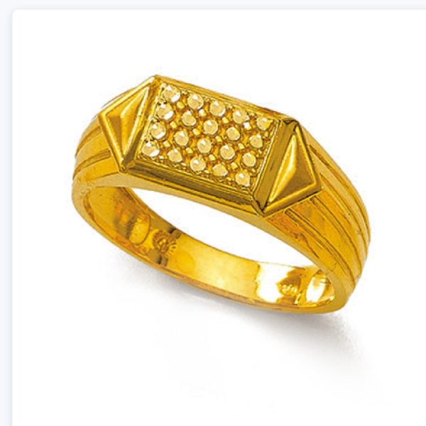 Rect Tria Gold Ring