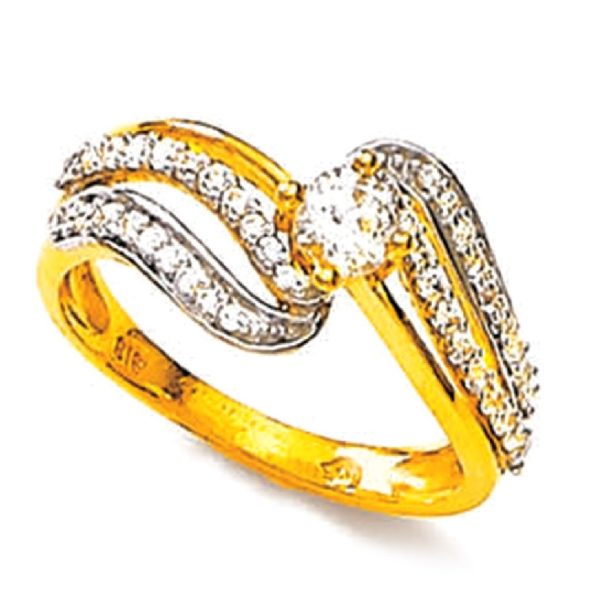 Swerve Yellow Gold Ring