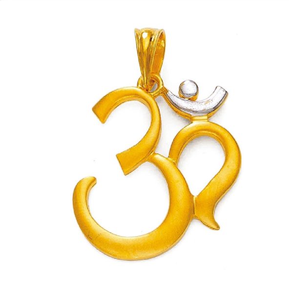 Artistic Om Gold Pendant