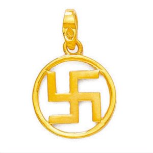 Circlet Swastik Gold Pendant