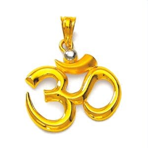 Majestic Om Religious Gold Pendant