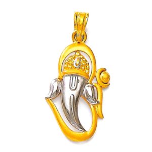 Religious Lord Ganesha Gold Pendant