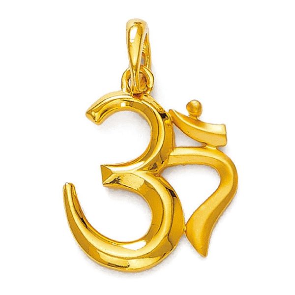 Trendy Designer Om Gold Pendant