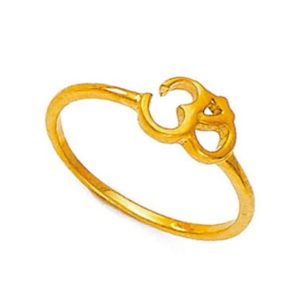 Light Divine Om Gold Ring
