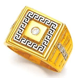 Versace Yellow Gold Ring