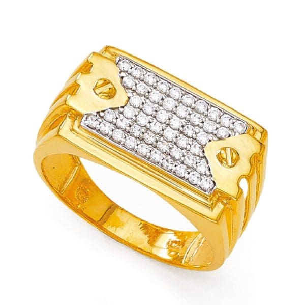 Dynamic Screw Gold Ring