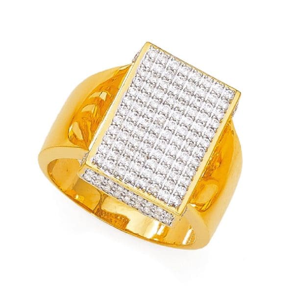 Glitter Box Gents Gold Rings