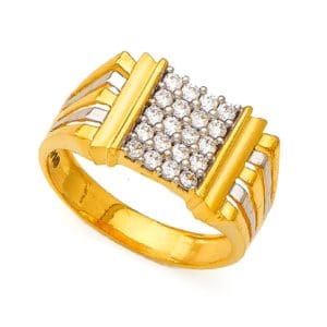 Striking Gents Gold Ring