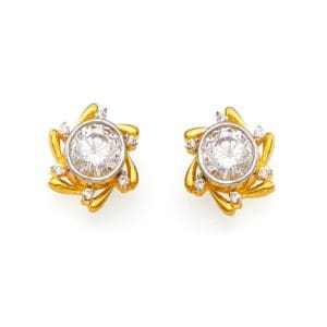 Elegant Arch Gold Earrings