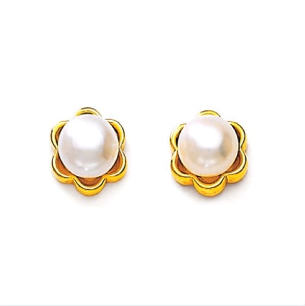 Huge Pearl Gold Tops