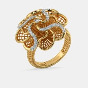 The Rose Lattice Gold Ring