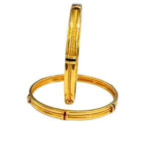 Jevika Gold Bangles