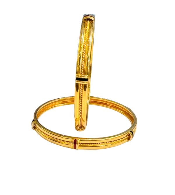 Jevika Gold Bangles
