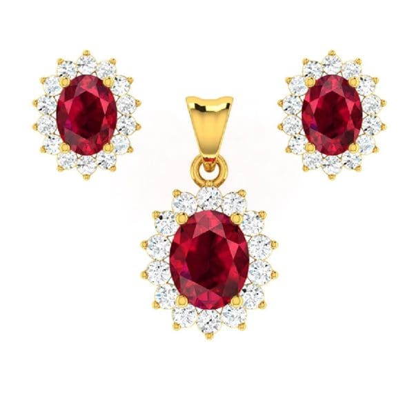 Sheesh Ornate Gold Pendant Set