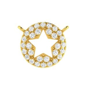 Star Cast Gold Pendant