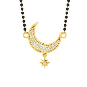 Star Moon Mangalsutra Pendant